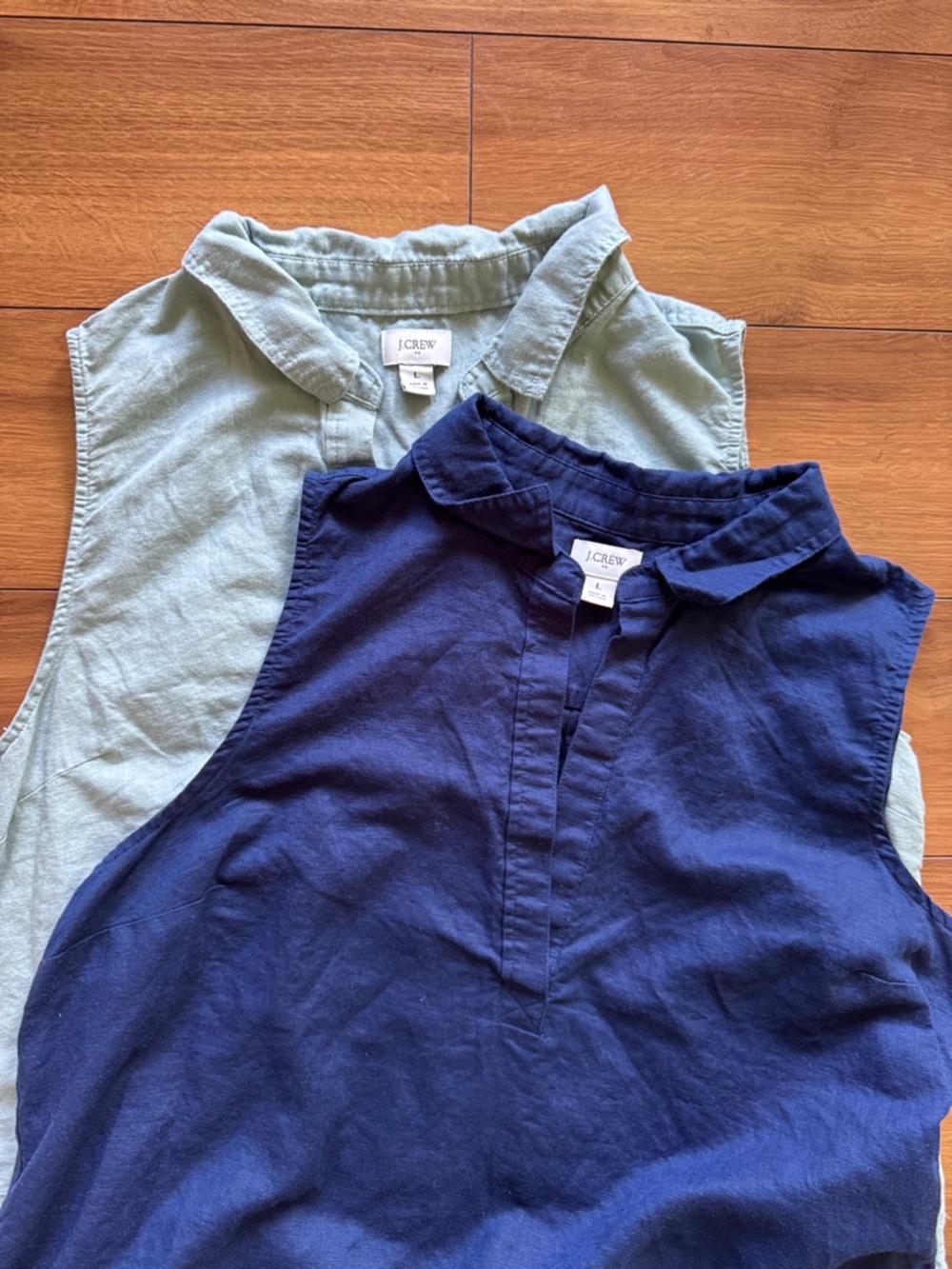 J.Crew Sleeveless Linen Shirt Bundle L
